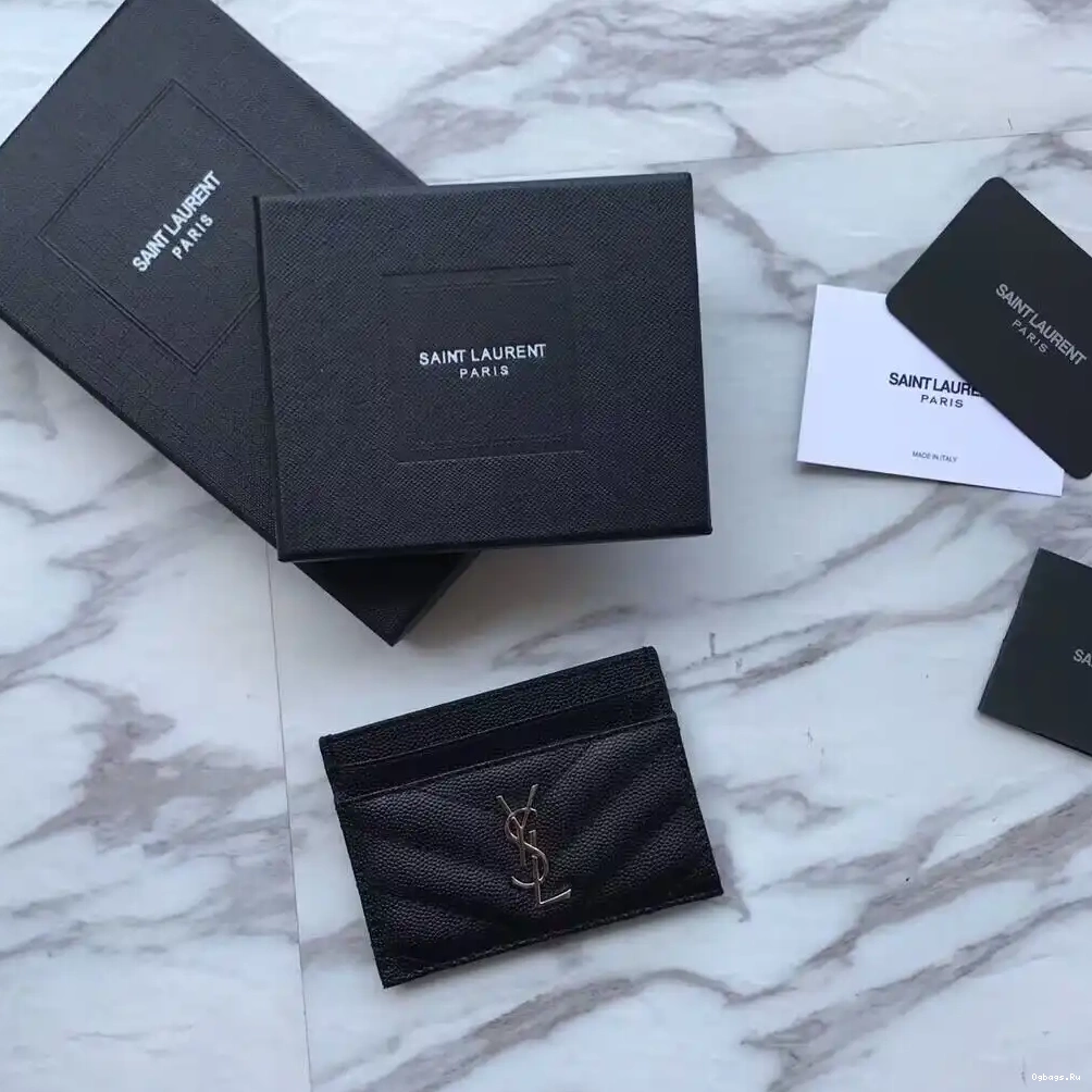 MATELASSÉ CASSANDRE CARD YSL CASE 0518